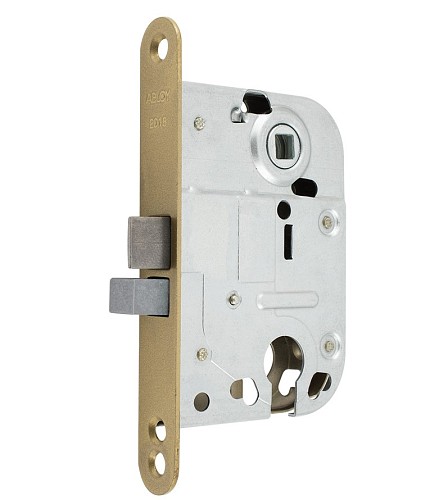 Механізм замка ABLOY 2018 (BS45*72мм) латунь матова без зв.планки - Фото №1