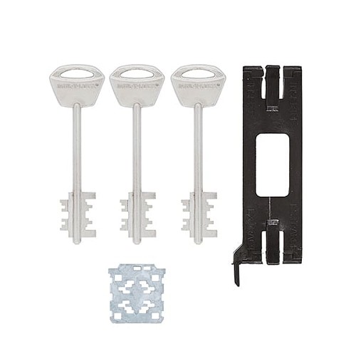 Механізм замка MUL-T-LOCK Matrix DFM10328M (BS65*85мм) хром полірований без зв.планки - Фото №5