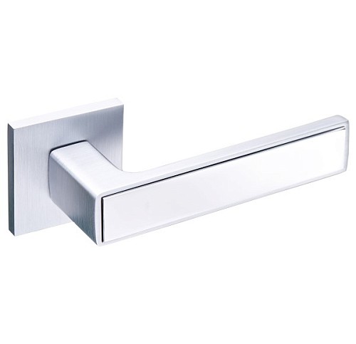 Ручки на розетте GAVROCHE Nikel Ni-Z25 MSCB/CP итальянский сатин/хром - Фото №4