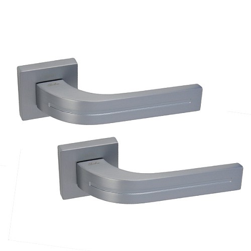 Ручки на розетте SIBA Kometa (R09) хром матовый - Фото №1