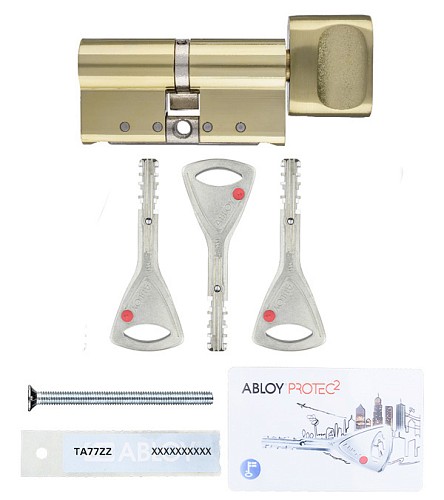 Цилиндр ABLOY Protec2 107T (41*66Т) латунь полированная - Фото №5