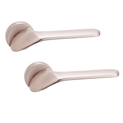 Ручки на розетте SYSTEM Palma (RO12) CBM матовый хром - Фото №1