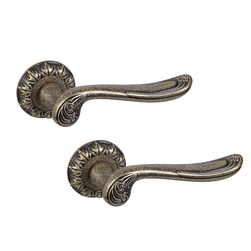 Ручки на розетте SIBA Baron (R05) матовый кофе  - Фото №1