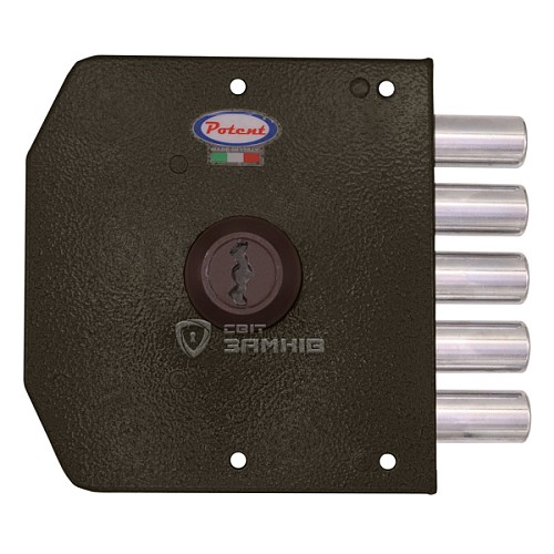 Замок накладной POTENT 420 (BS60мм) левый 3 ключа - Фото №2