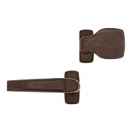 Ручки на розеті MEDOS Merkury нажимна-фіксована коричнева