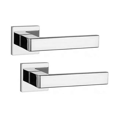 Ручки на розеті APRILE AT Sulla Q 7S тонка розета хром полірований - Фото №1