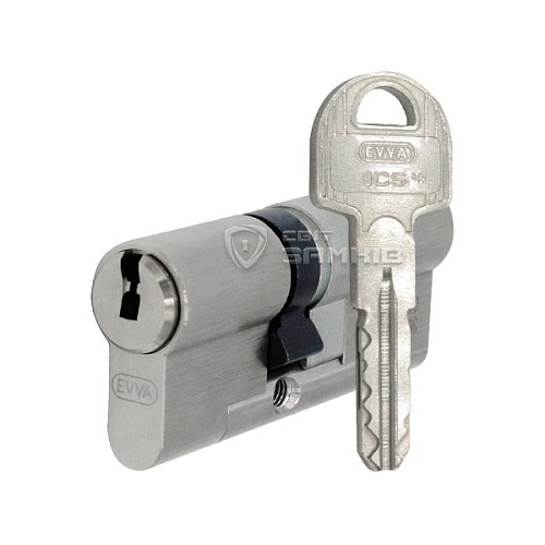 Циліндр EVVA ICS 72 (36*36) нікель сатин - Фото №1