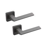 Ручки на розетте GAVROCHE Scandium AL-A1 MBN графит