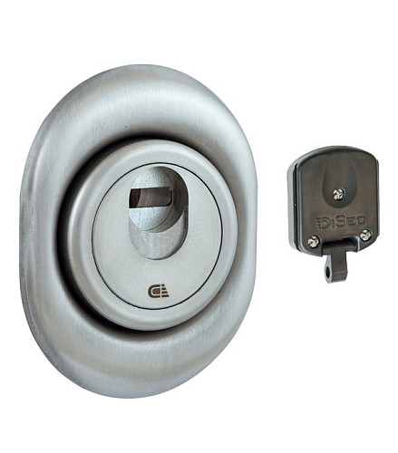 Протектор магнітний DISEC 3G2FM 25мм хром матовий - Фото №1