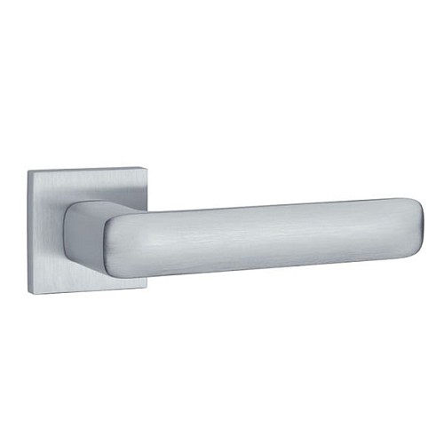 Ручки на розетте APRILE Stella Q 7S тонкая розетта сатин хром - Фото №2