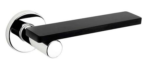 Ручки на розеті DND by MARTINELLI Minima ZCNE хром/чорний - Фото №3