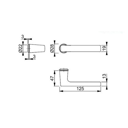 Ручки на розеті HOPPE Dallas латунь чорна полірована - Фото №3