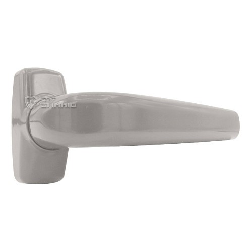 Ручки на розеті MEDOS Merkury нажимна-фіксована сіра - Фото №2