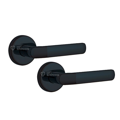 Ручки на розетте ROSTEX Baryt SNH55 черный - Фото №1