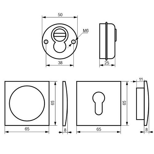 Протектор DISEC SFERIC KUBO BD16  25мм чорний - Фото №2