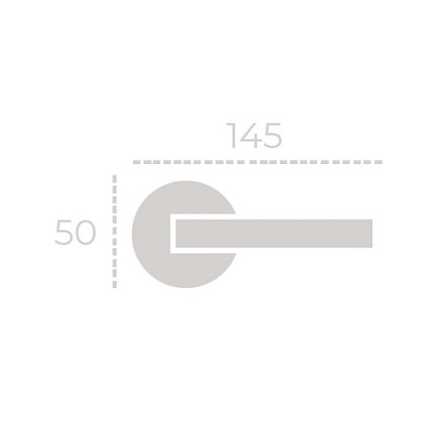 Ручки на розеті FORME Milly 133A C02 хром матовий - Фото №3