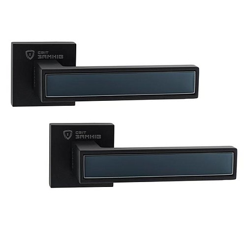 Ручки на розетте ORO/ORO Prestige (15E) Black черный матовый