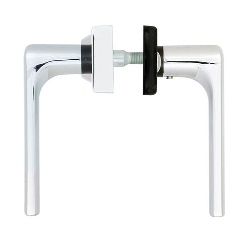 Ручки на планке с протектором ROSTEX R4 R 85мм (38-55мм) хром полированный - Фото №4