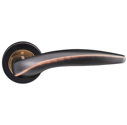 Ручки на розеті GAVROCHE Argentum Ag-Z2 ORB/PB чорний з патиною/золото - Фото №2