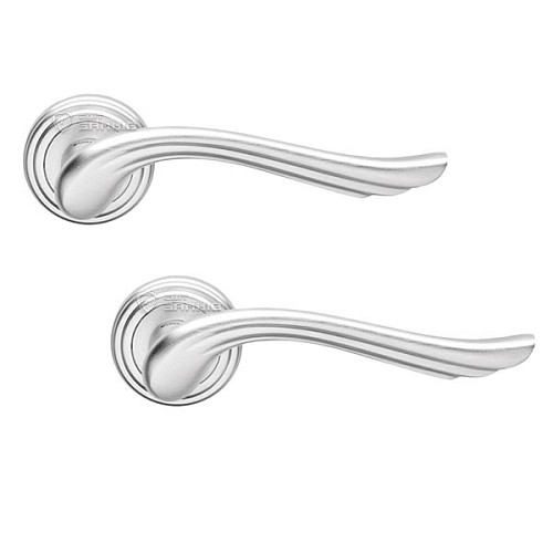 Ручки на розетте LINEA CALI Aria (011) хром матовый