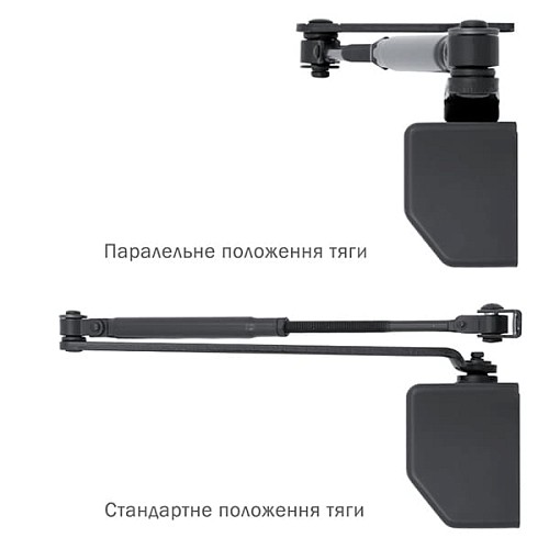 Доводчик RYOBI D-2055V BC UNIV до 100кг FIRE Серый Антрацит - Фото №5