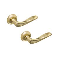 Ручки на розеті GAVROCHE Prometium AL-A5 SB/PB матове золото/золото