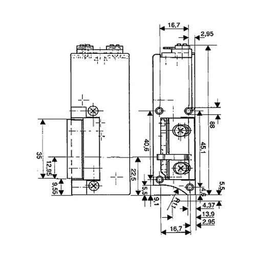 Електрозащіпка EFF EFF 125E НЗ-АЕ (без живлення замкнена) для замків MTL права - Фото №8