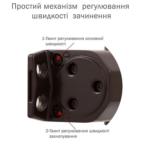 Дотягувач RYOBI DS-1554 STD HO з фіксацією до 80кг Коричневий - Фото №6