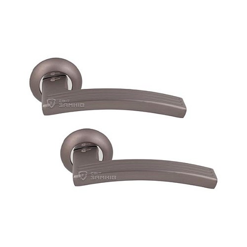 Ручки на розеті COMIT Michaela R59 (Moderno) хром/титан - Фото №1