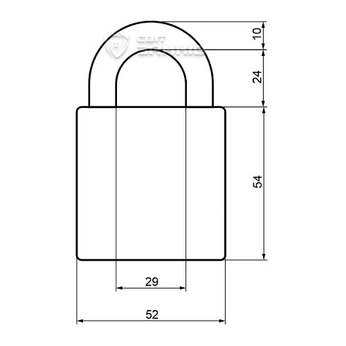 Замок навесной TOKOZ Gama OS PRO 50 (3 ключа) - Фото №6