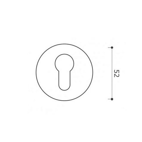 Накладки на серцевину SYSTEM RO12Y CBMX матовий хром - Фото №2