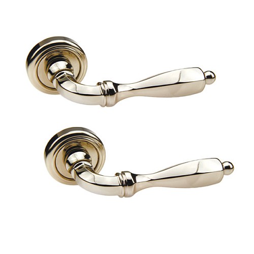 Ручки на розеті FADEX Camilla 228V N01 нікель полірований - Фото №1