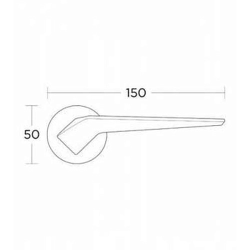 Ручки на розеті CONVEX 2405 (2015) полірований хром - Фото №2