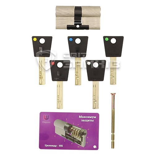 Циліндр SHERLOCK HK 80 (30*50) нікель сатин - Фото №4