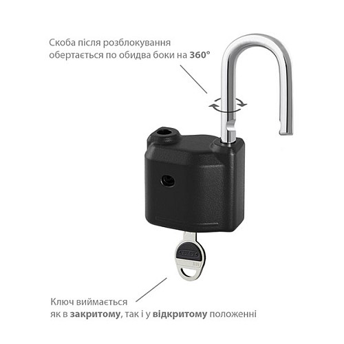 Замок навісний TOKOZ Omega 50 (3 ключа) - Фото №3