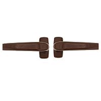 Ручки на розеті MEDOS Merkury нажимна-нажимна коричнева