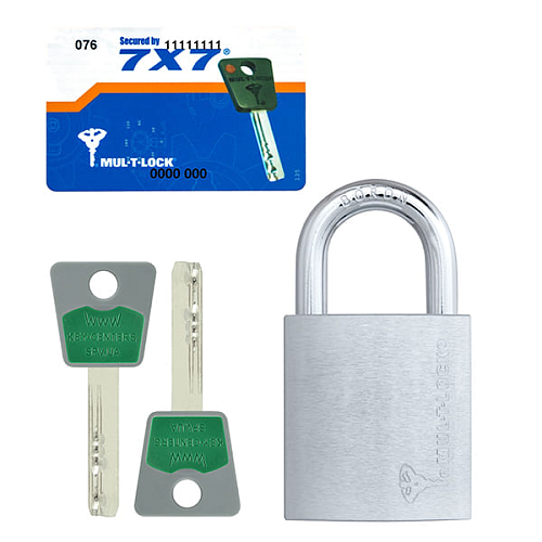 Замок навісний MUL-T-LOCK G47 7x7 (2 ключа) - Фото №6
