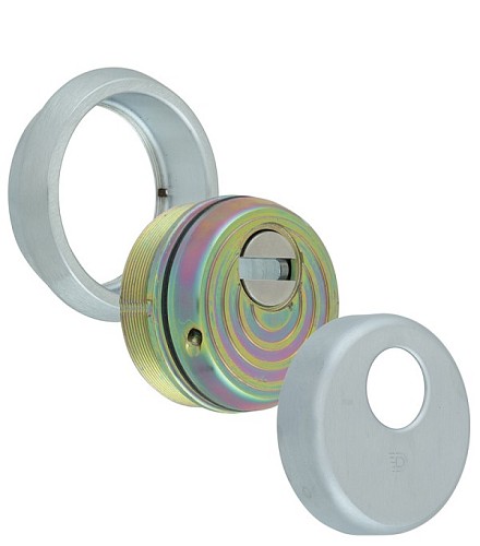 Протектор DISEC MONOLITO MILANO KRIPTON BKS260 25мм хром матовый - Фото №2