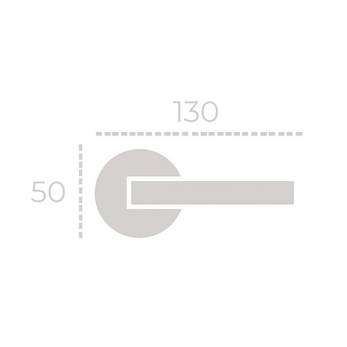 Ручки на розетте FADEX Beta 294V C01 хром полированный  - Фото №3