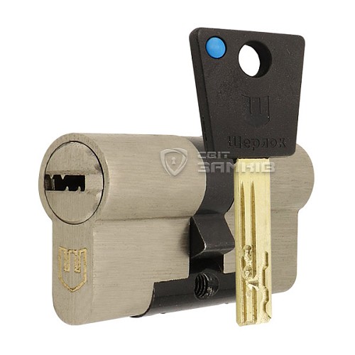Циліндр SHERLOCK HK 120 (60*60) нікель сатин - Фото №1