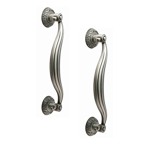 Ручка скоба TRION 00401 250 мм (комплект) SILVER античне срібло - Фото №1