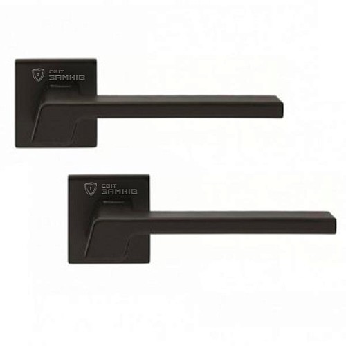 Ручки на розетте LINEA CALI Stream (024) черный матовый