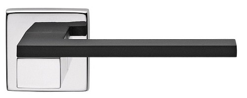 Ручки на розеті DND by MARTINELLI Esa CNE хром/чорний - Фото №2