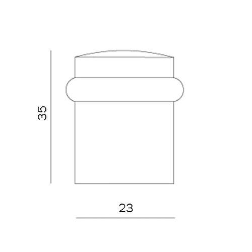 Стопор дверний підлоговий MVM M-28 SS нержавіюча сталь - Фото №4