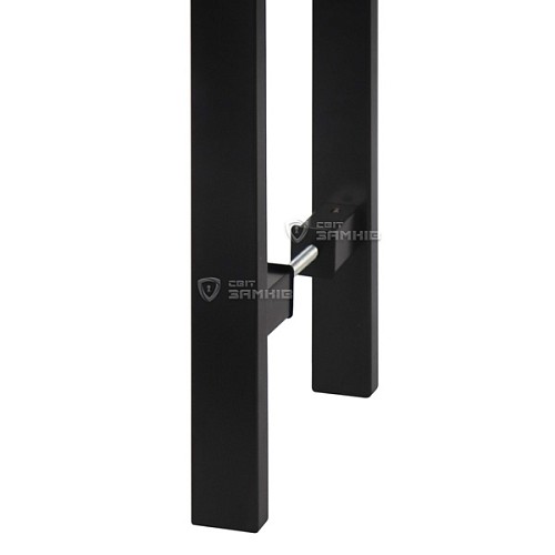 Ручки скобы ABARO Sydney 90° L:1200 X:1000 W: 40*20mm BM черный мат. (комплект) - Фото №8