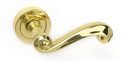 Ручки на розетте TUPAI Carla 738 (800-787) золото полированное - Фото №2