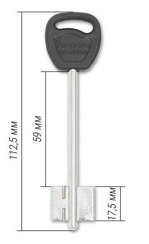 Механизм замка ГАРДИАН 30.11 (BS67,5*77мм) длинный ключ (н) - Фото №4