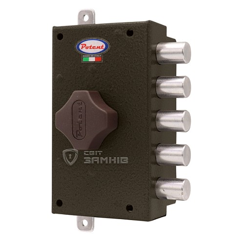 Замок накладной POTENT 1720 (BS45мм) левый 3 ключа - Фото №1