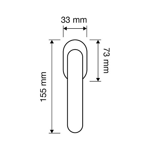 Ручка оконная LINEA CALI Marina патина - Фото №2