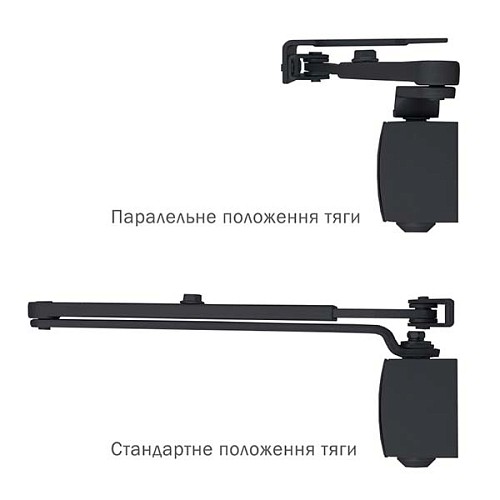 Доводчик RYOBI D-1200P (U) UNIV до 80кг Серый Антрацит - Фото №4